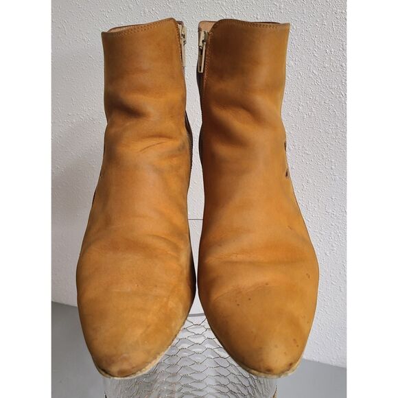 Bohemian 100% Leather Festival Italian Ankle Boots US 8 Made Italy Boho Western - Picture 4 of 9